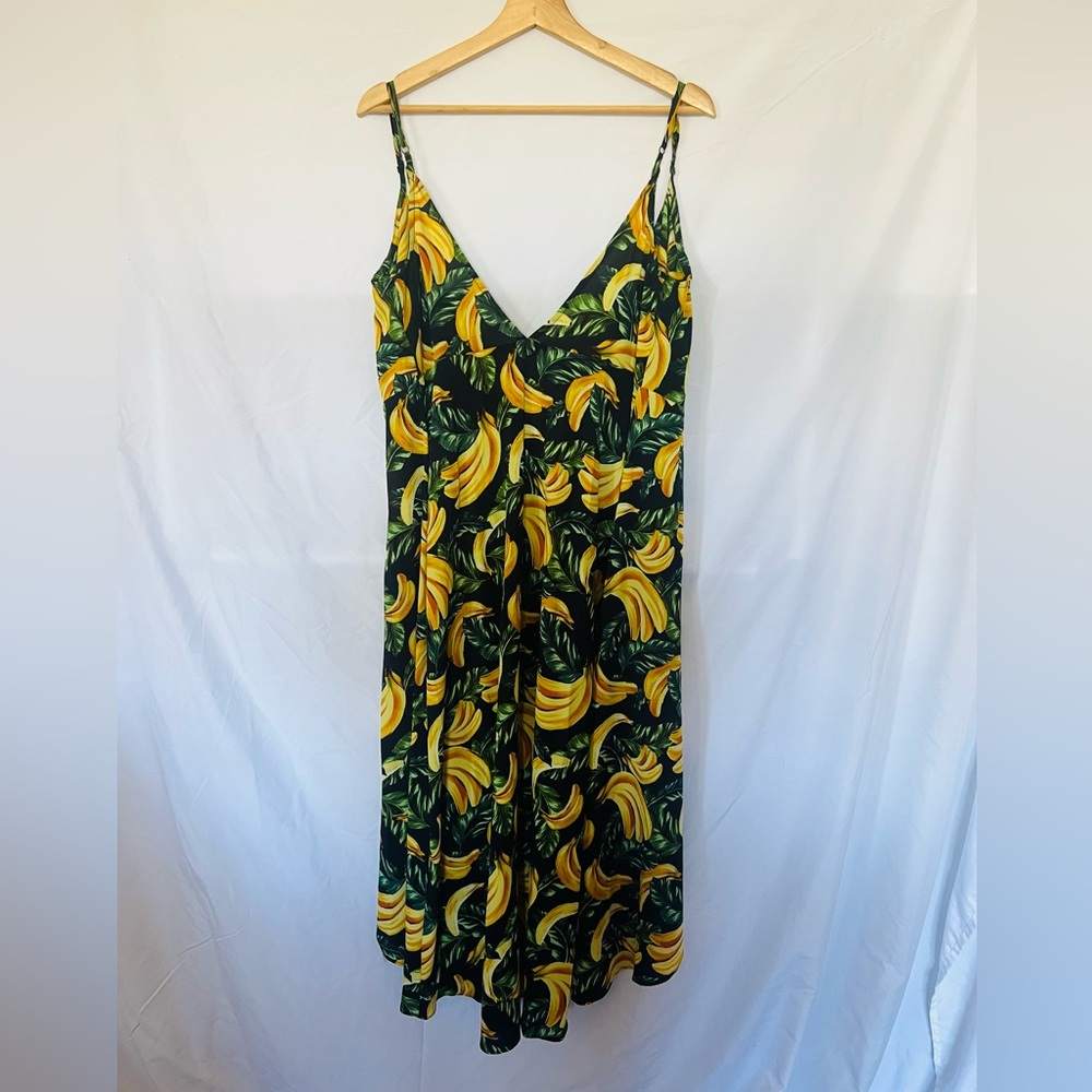 Show Me Your Mumu Gone Bananas Print Wrap Dress - Large - Picture 5 of 6